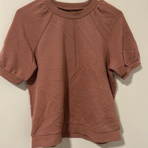 Madewell Mauve Pink Layer Lagenlook Blouse 100% Cotton Size XS